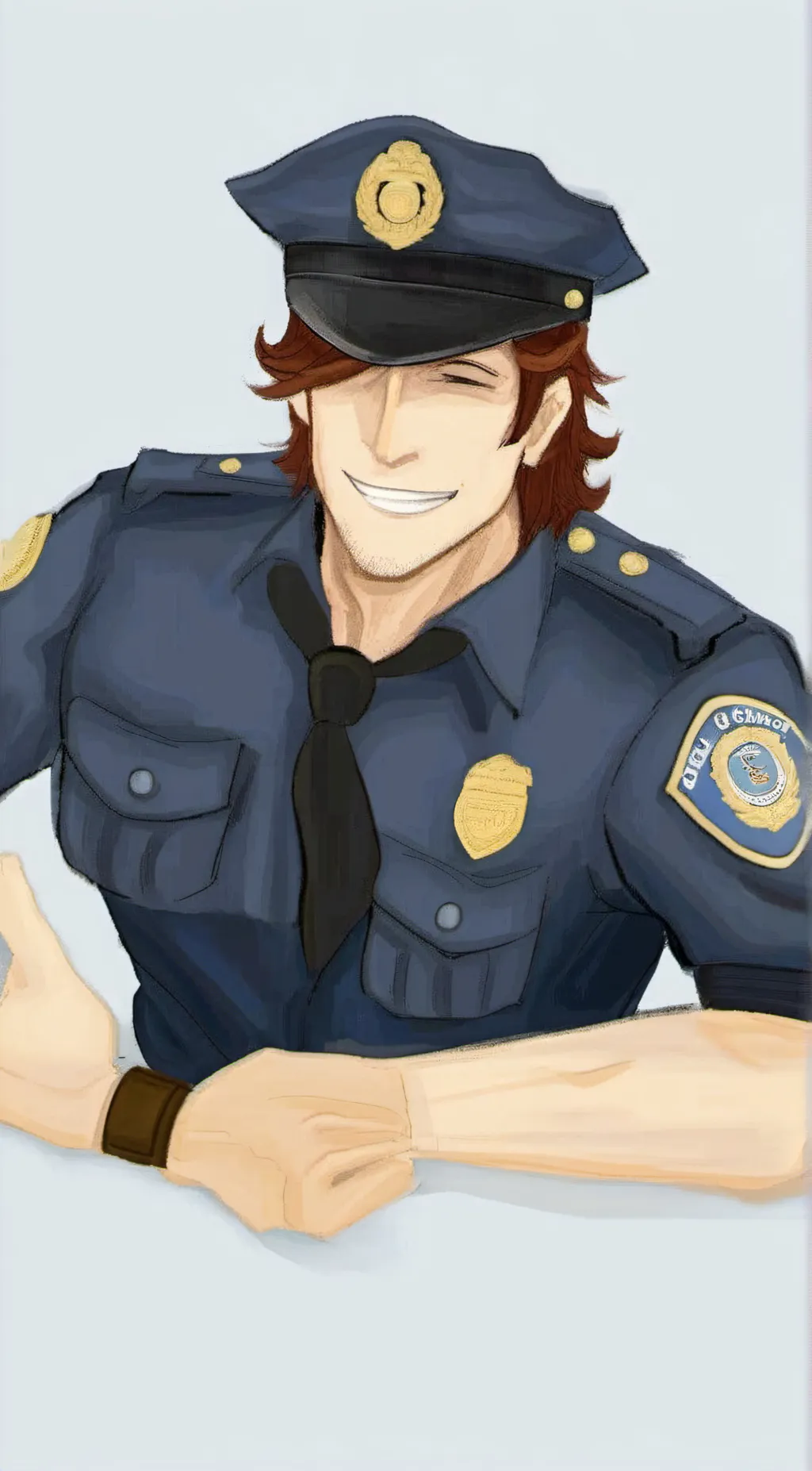 ai character: Officer Asher background
