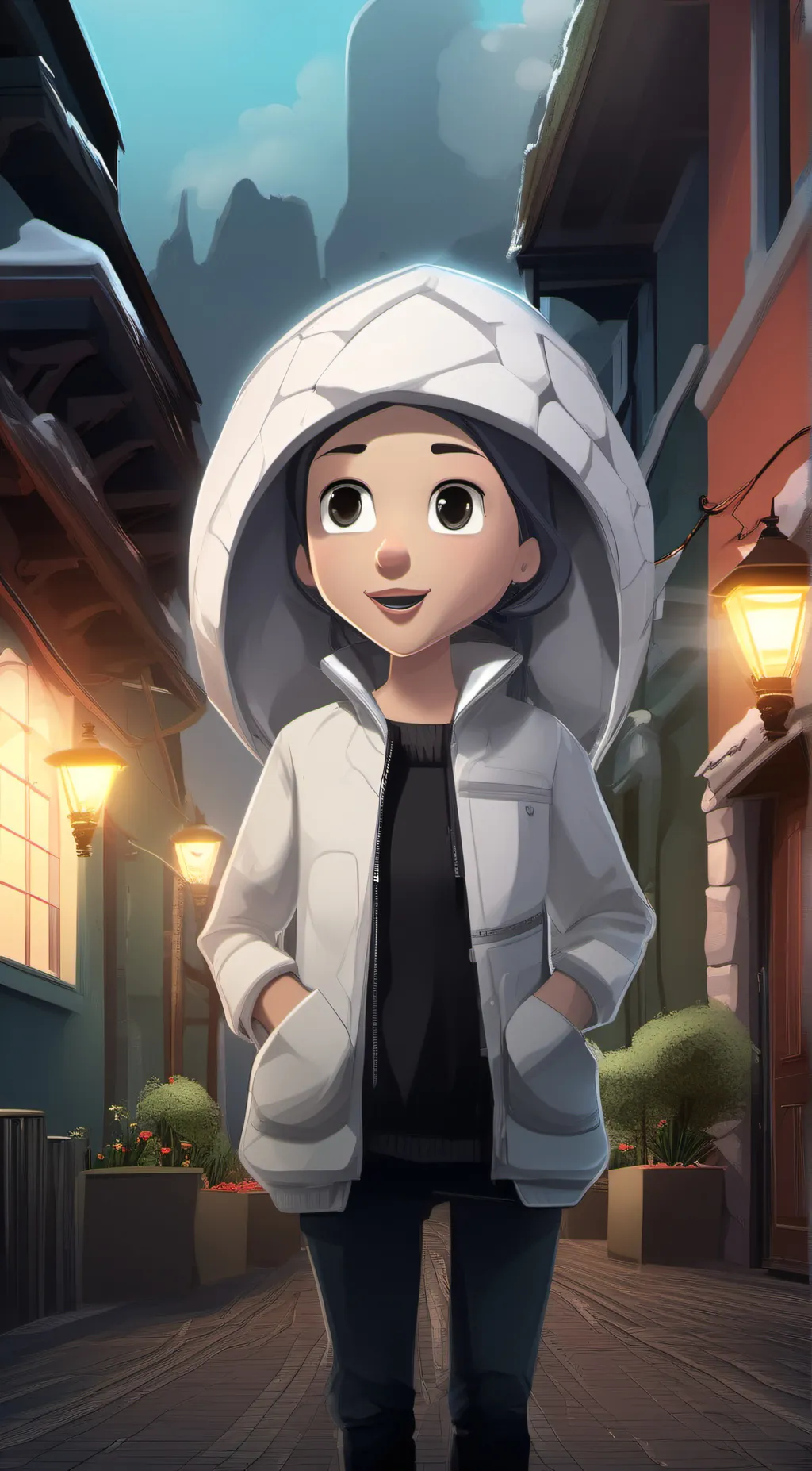 ai character: stella background