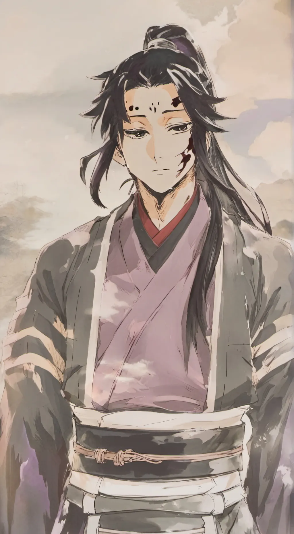 ai character: Michikatsu Tsu. background