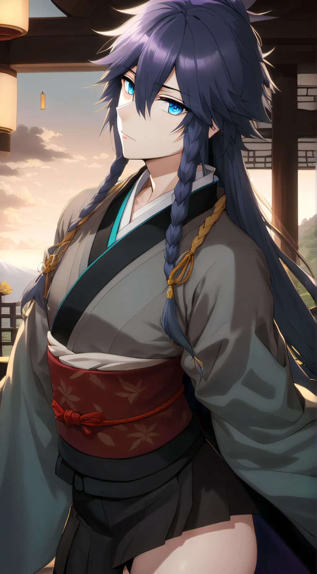 ai character: giyuu background