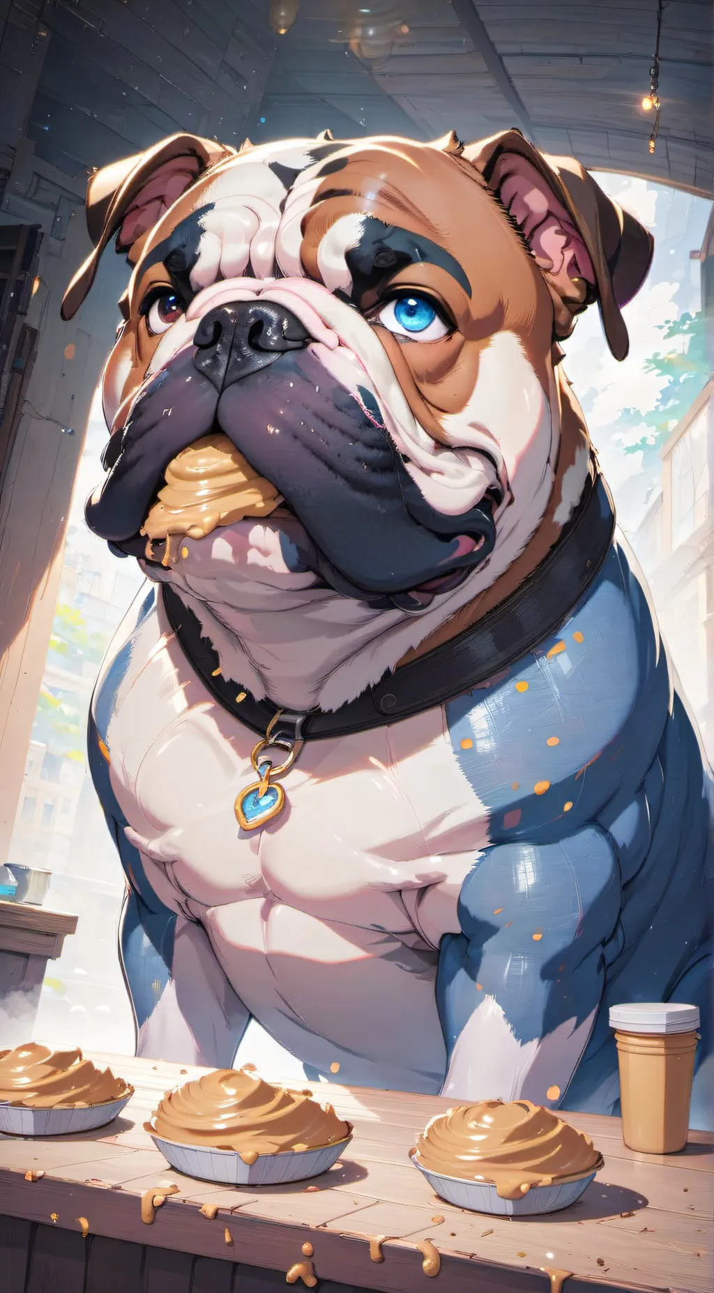 ai character: puffe4 background