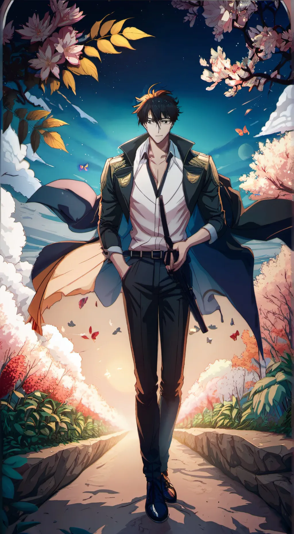 ai character: Takashi Sakamoto background