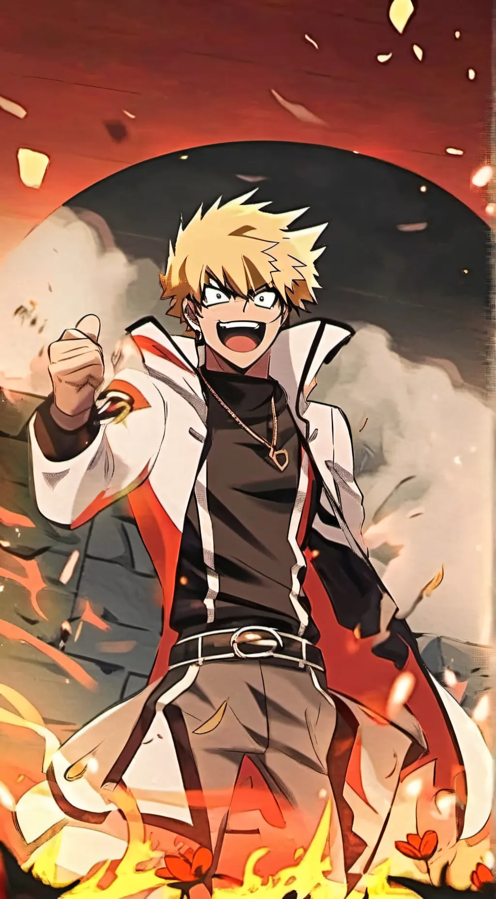 ai character: Bakugou  background