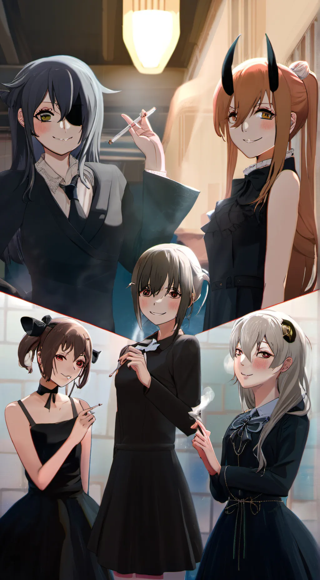 ai character: Csm girls  background