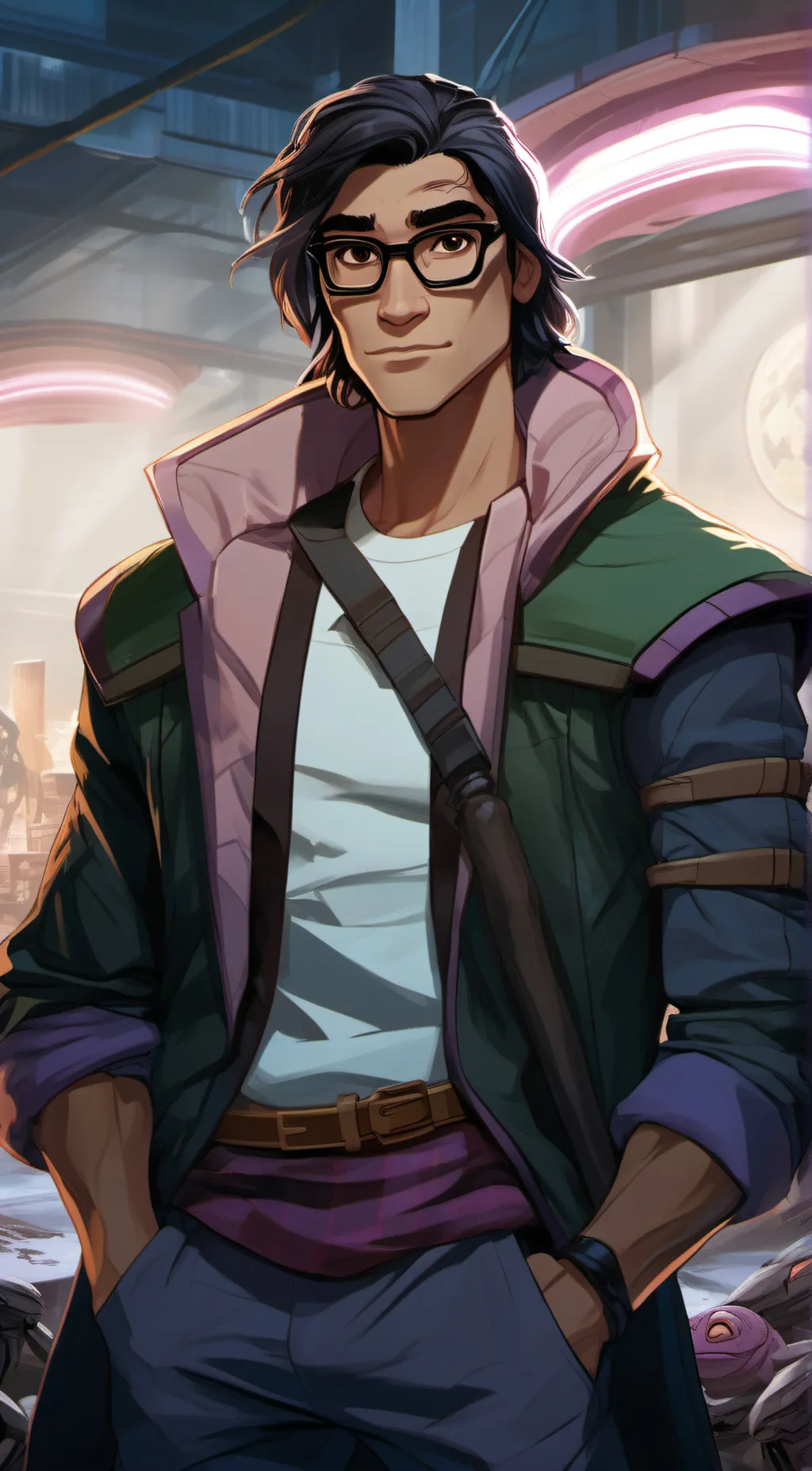 ai character: Donnie  background