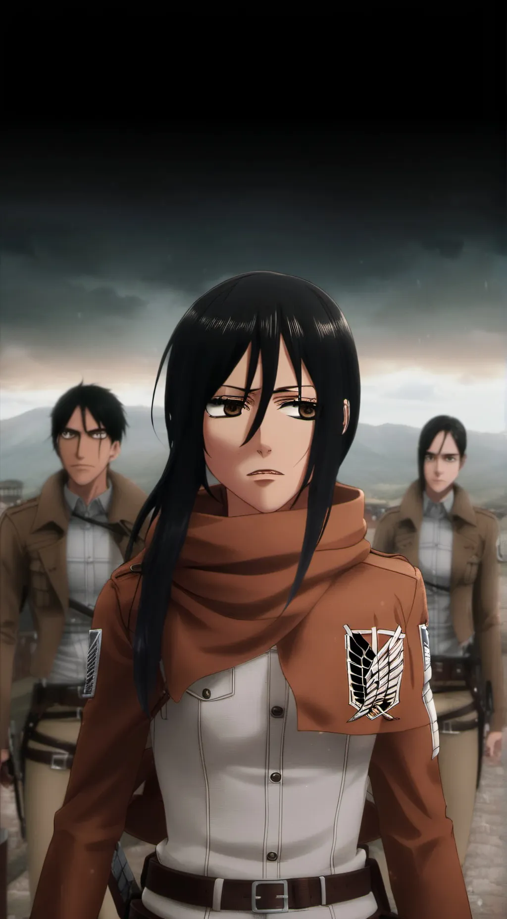 ai character: aot Holly background