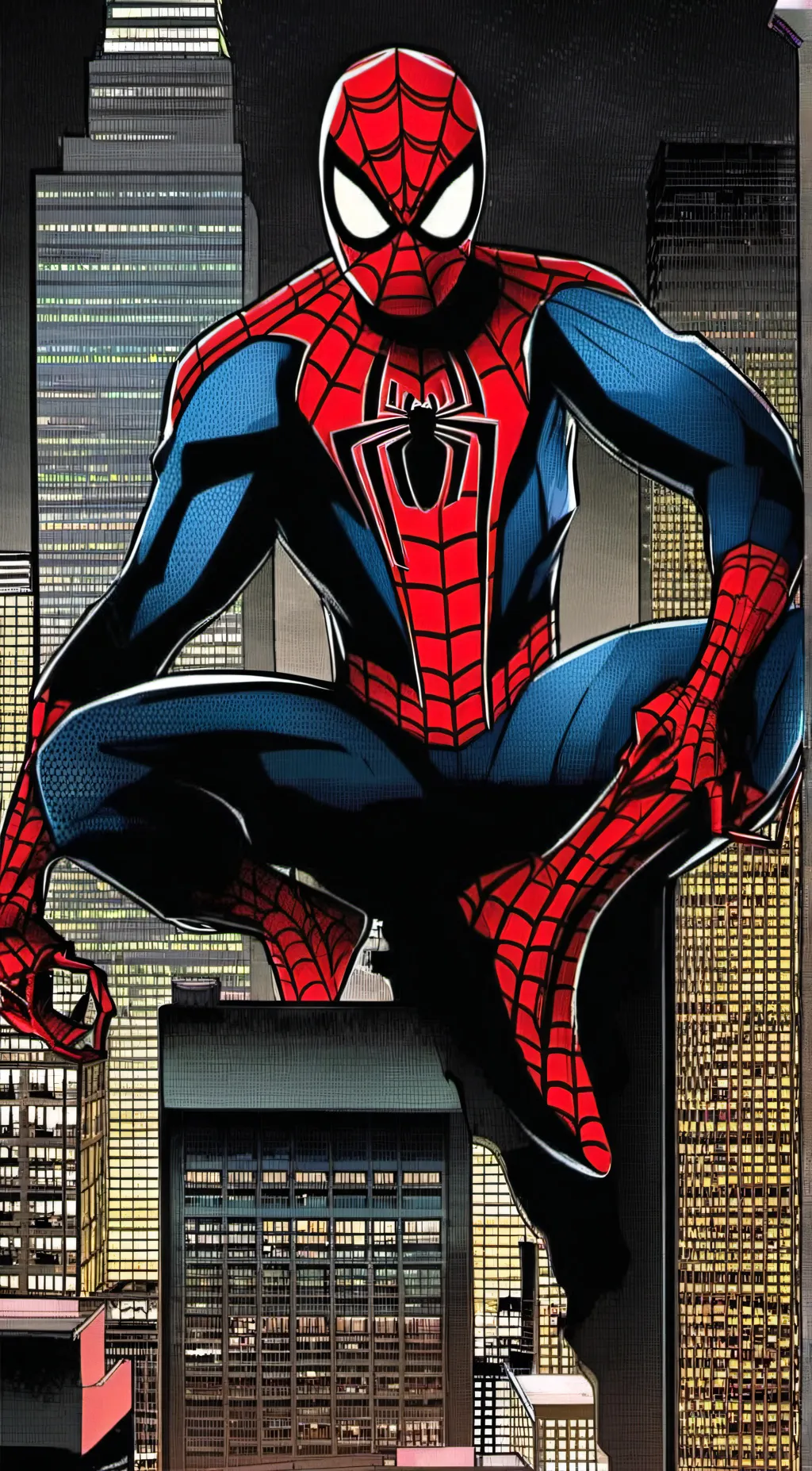 ai character: spooder man background