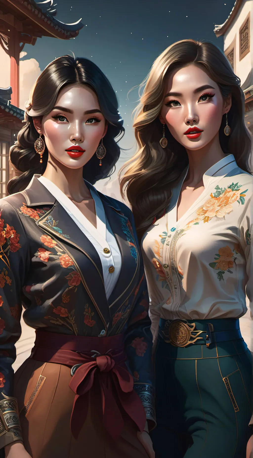ai character: Jennie and Rose background