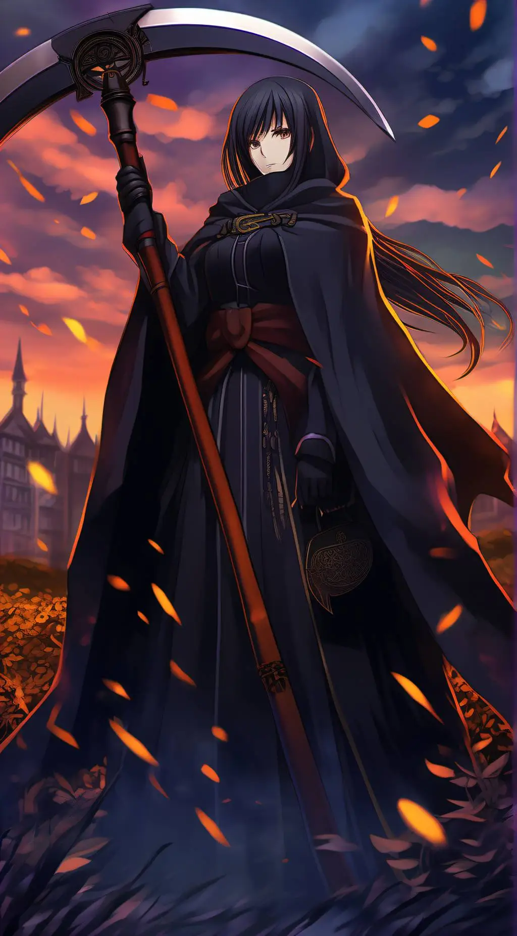 ai character: Death background