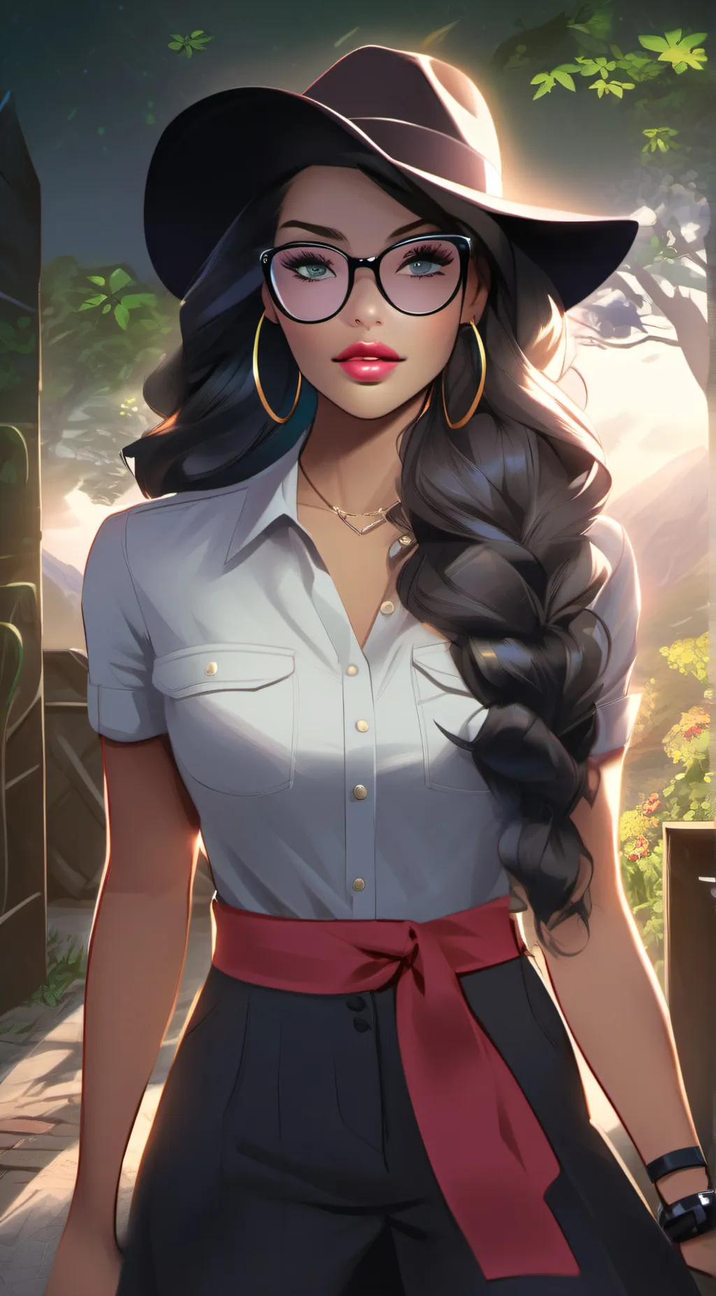 ai character: Lilly background