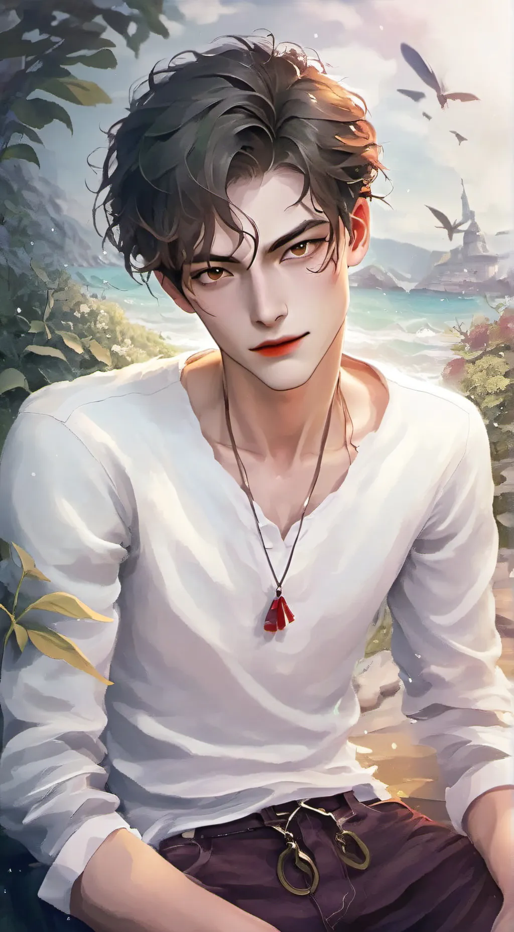 ai character: Louis  background