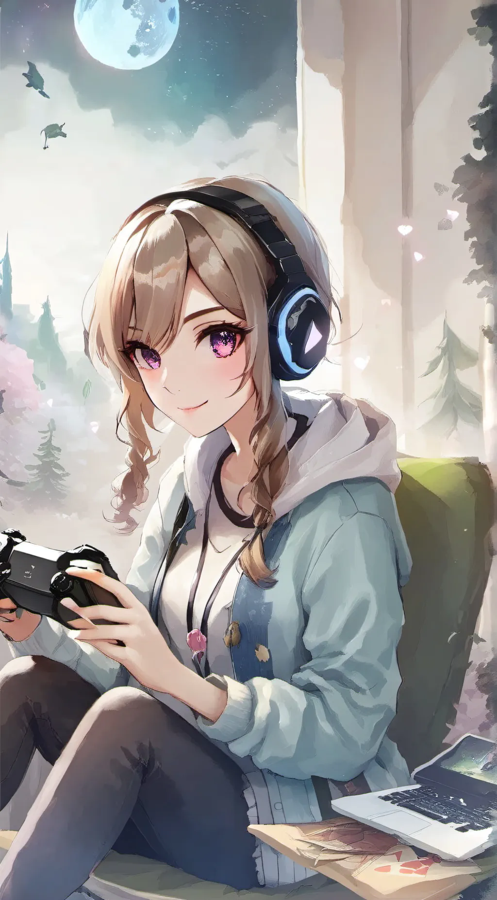 ai character: lilly background