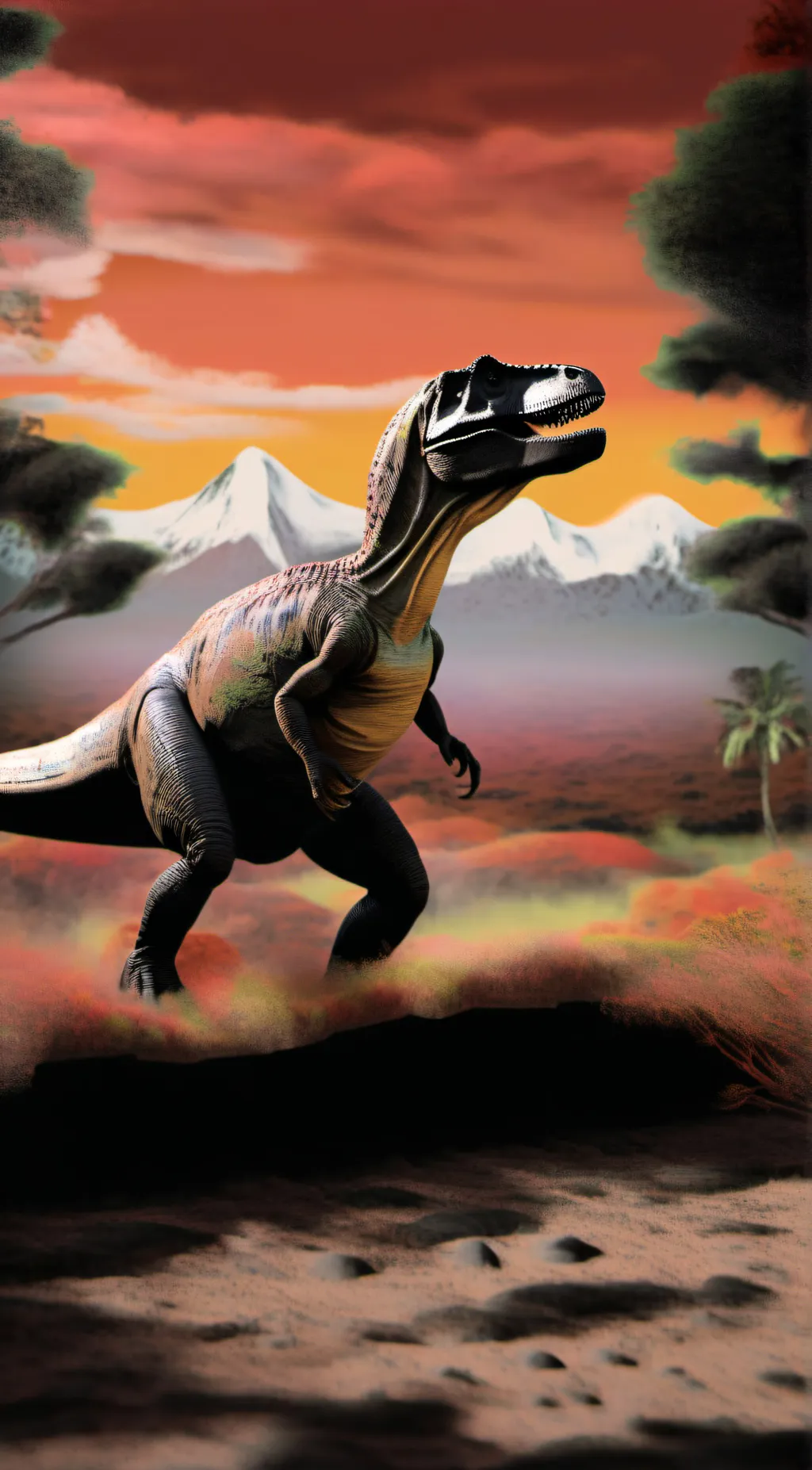 ai character: Tyrannosaurus background