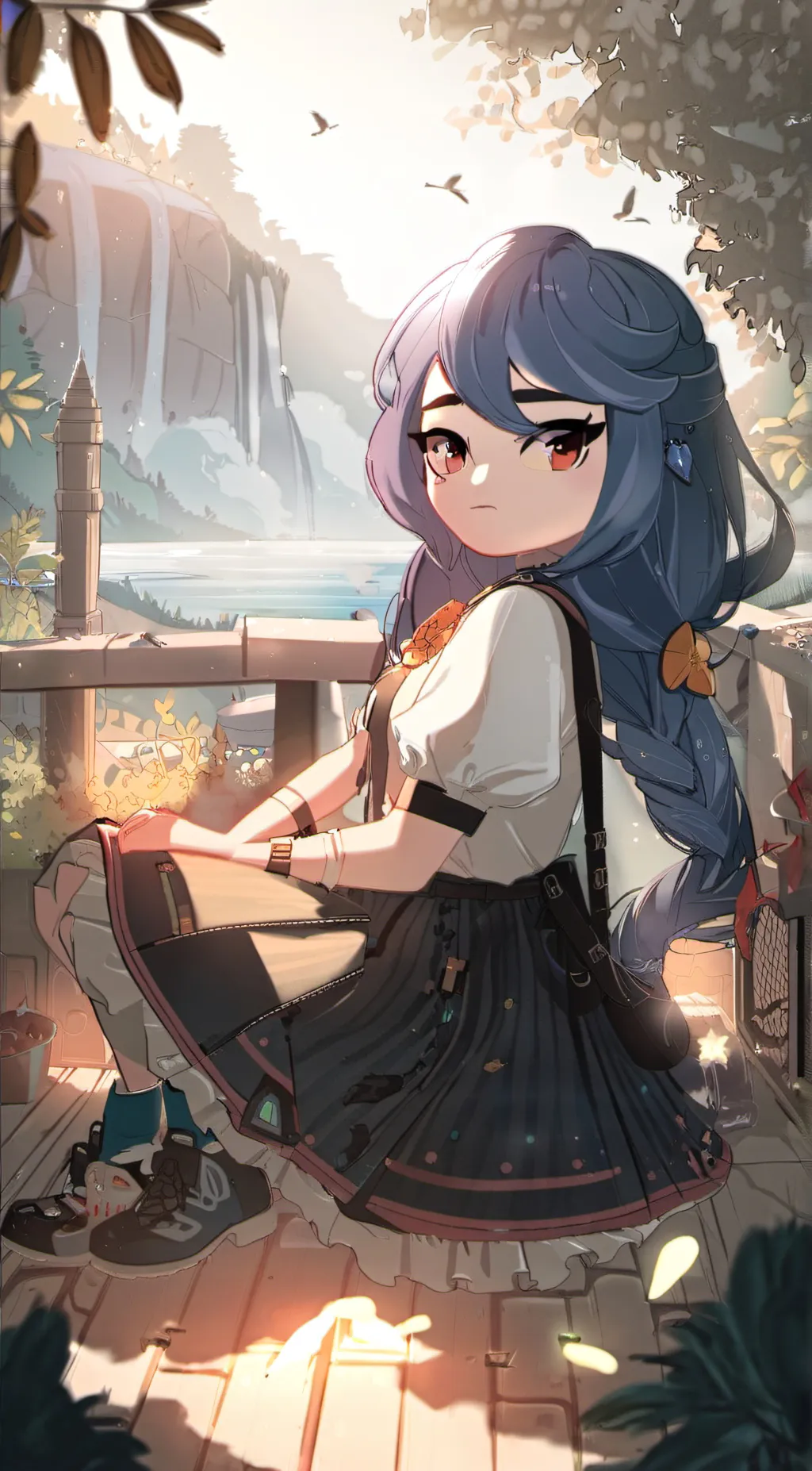 ai character: KREW  background