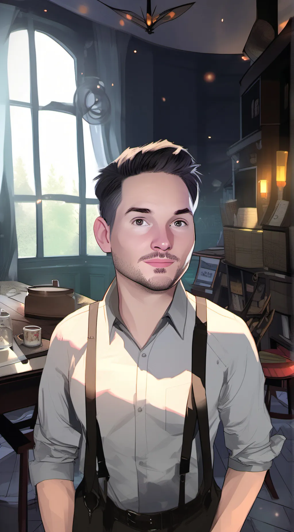 ai character: SuperHorrorBro background