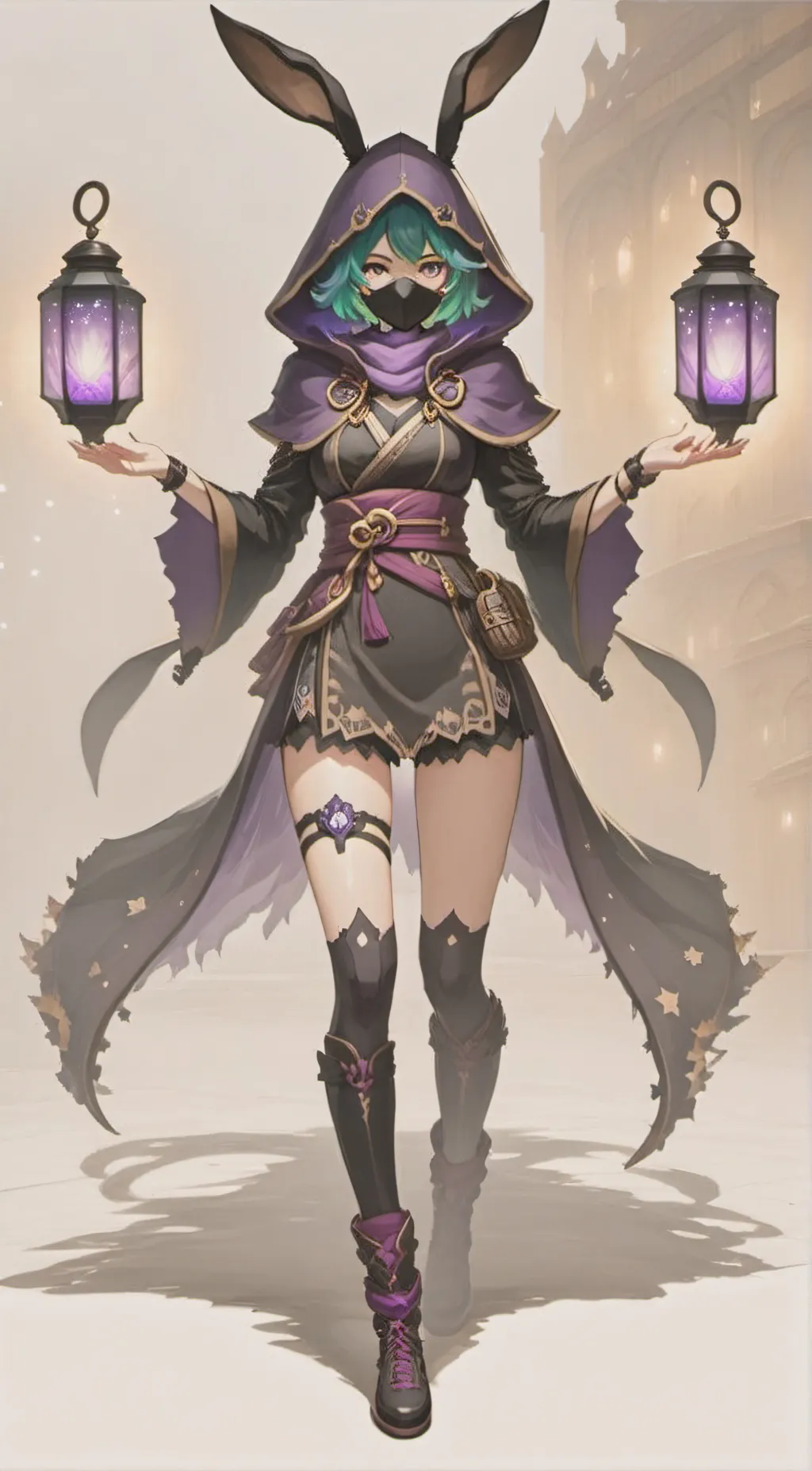ai character: Electro Cicin Mage background