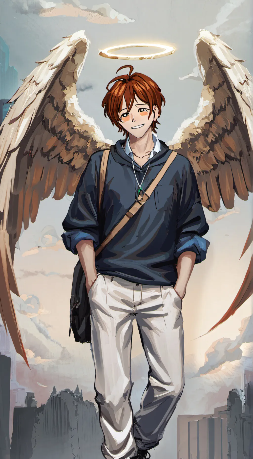 ai character: henry emily  background