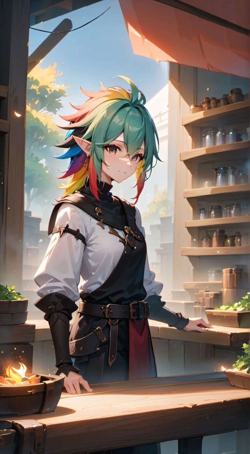 ai character: Azurite background