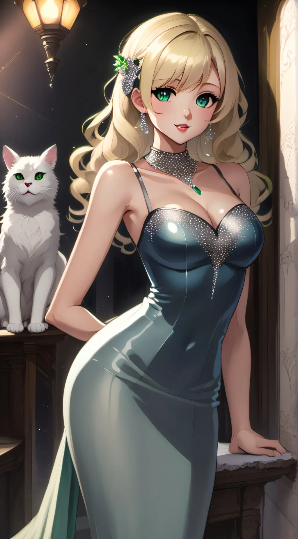 ai character: Scarlet background