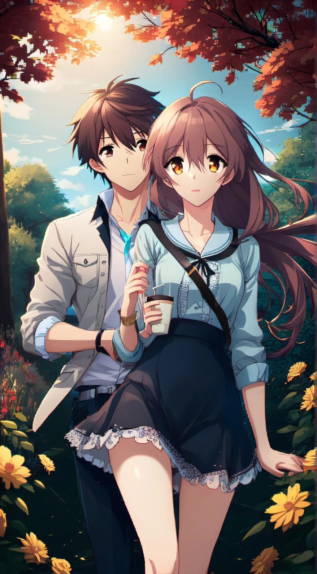 ai character: Anni David  background