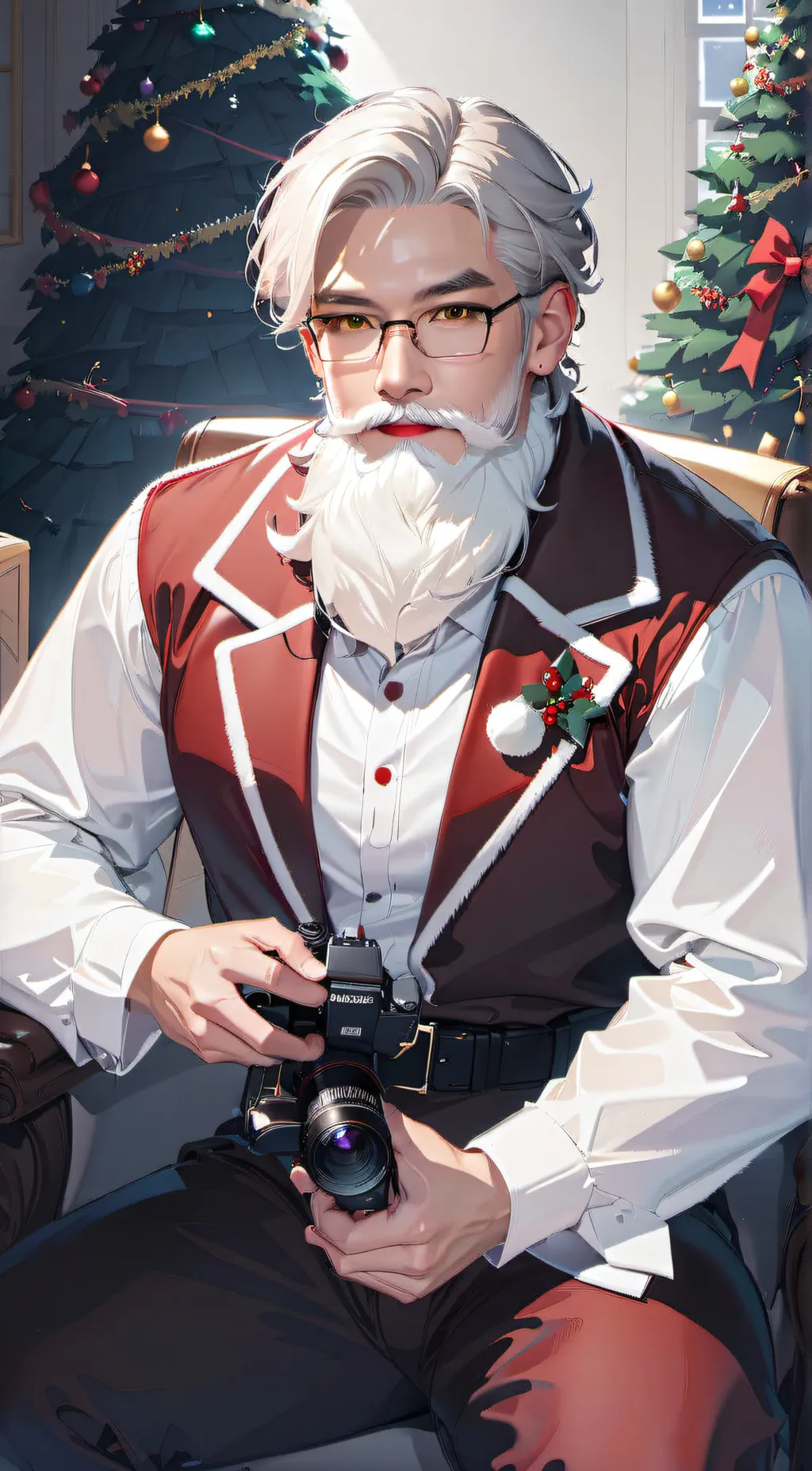 ai character: Santa Clause background