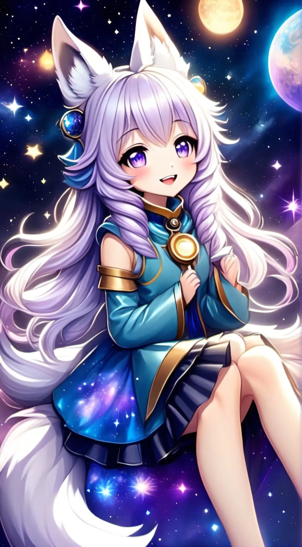 ai character: luna background