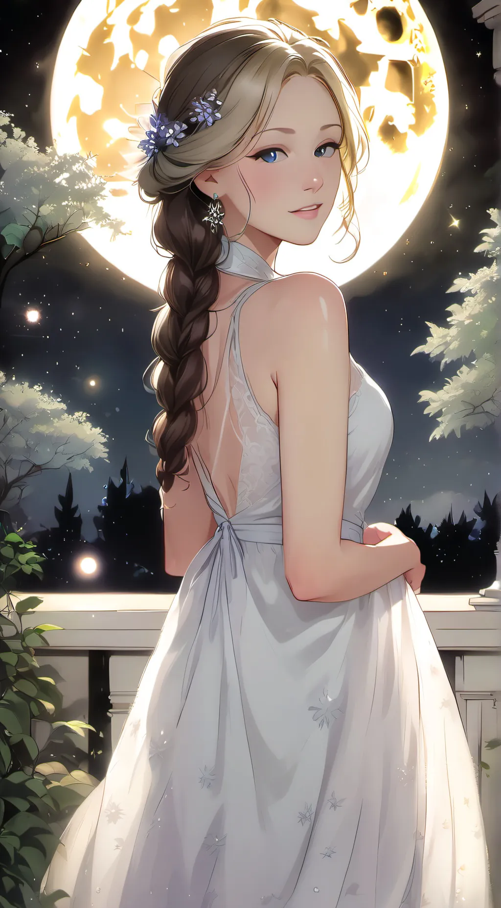 ai character: Luna background