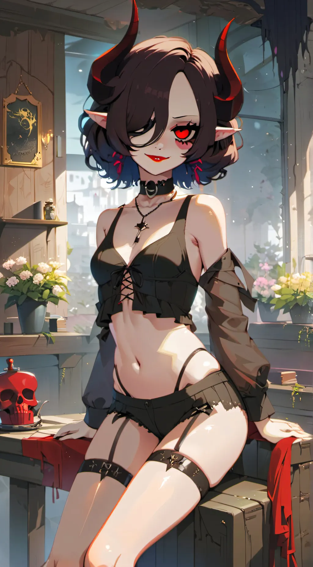 ai character: Doll of sin background