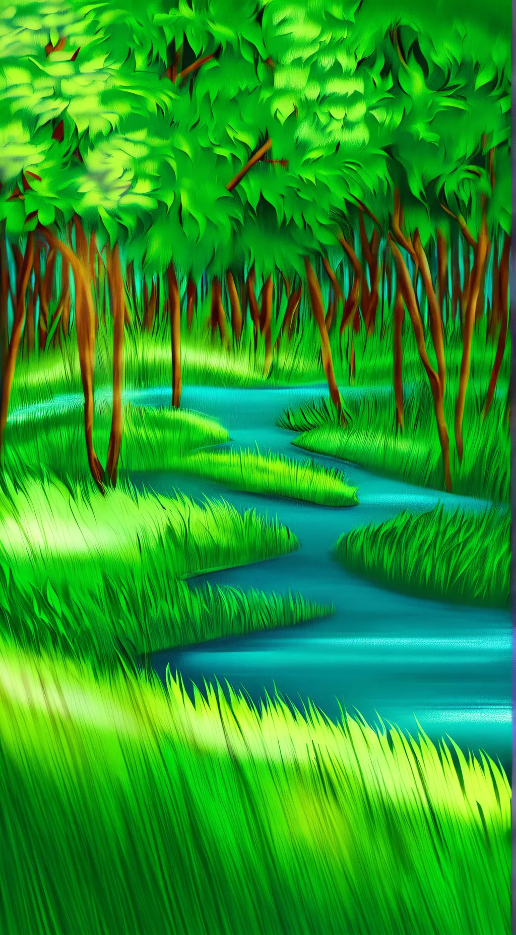 ai character: GRASS background