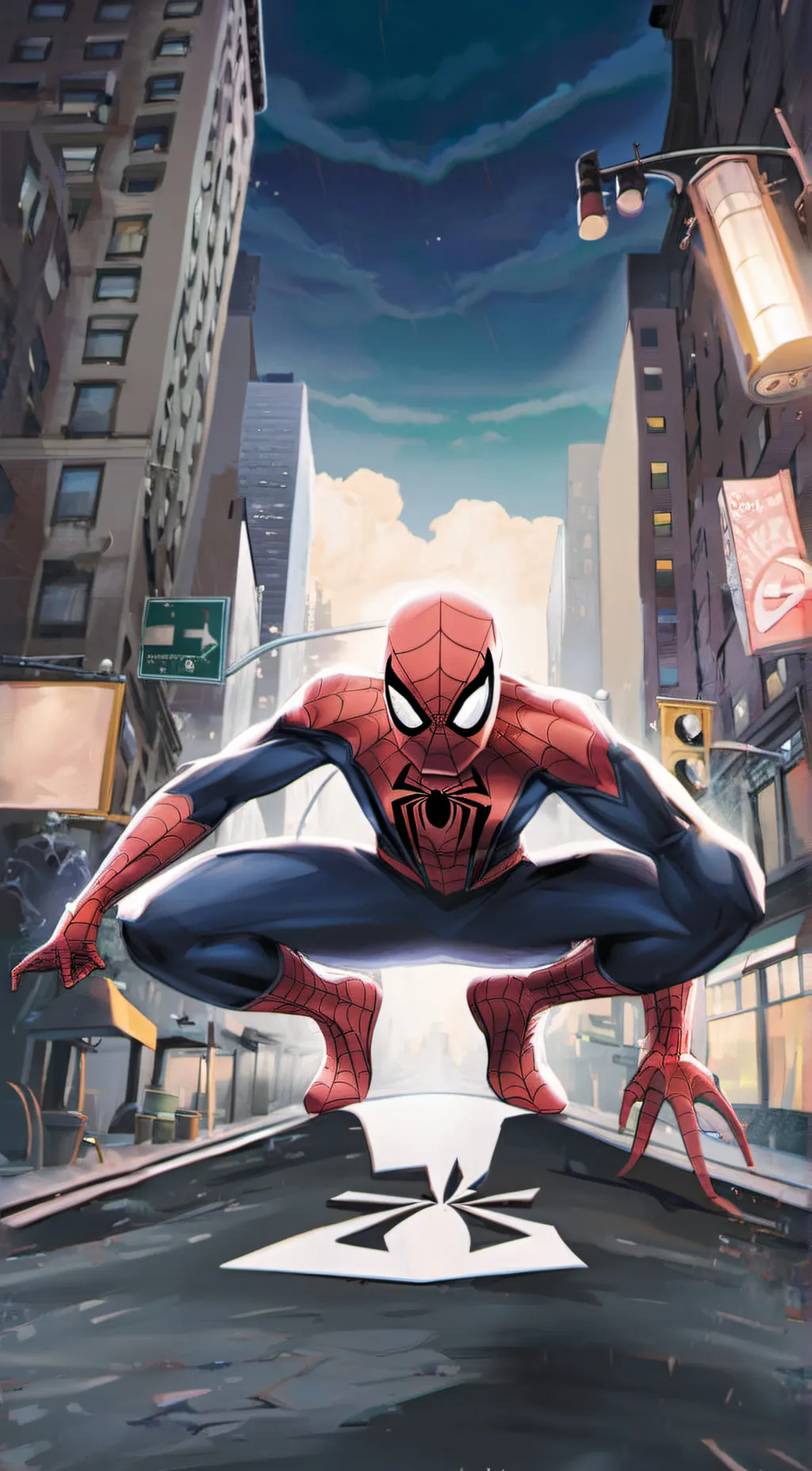 ai character: Spider Man background