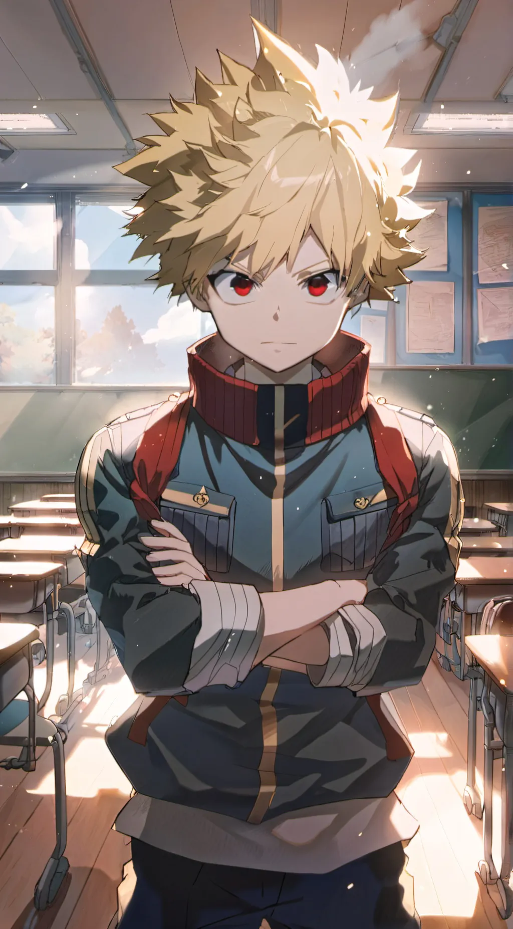 ai character: MHA K.D.B background