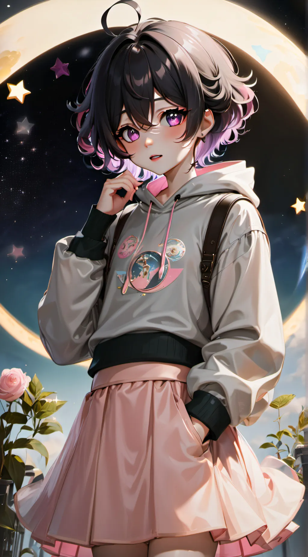 ai character: Ash and Oakley background