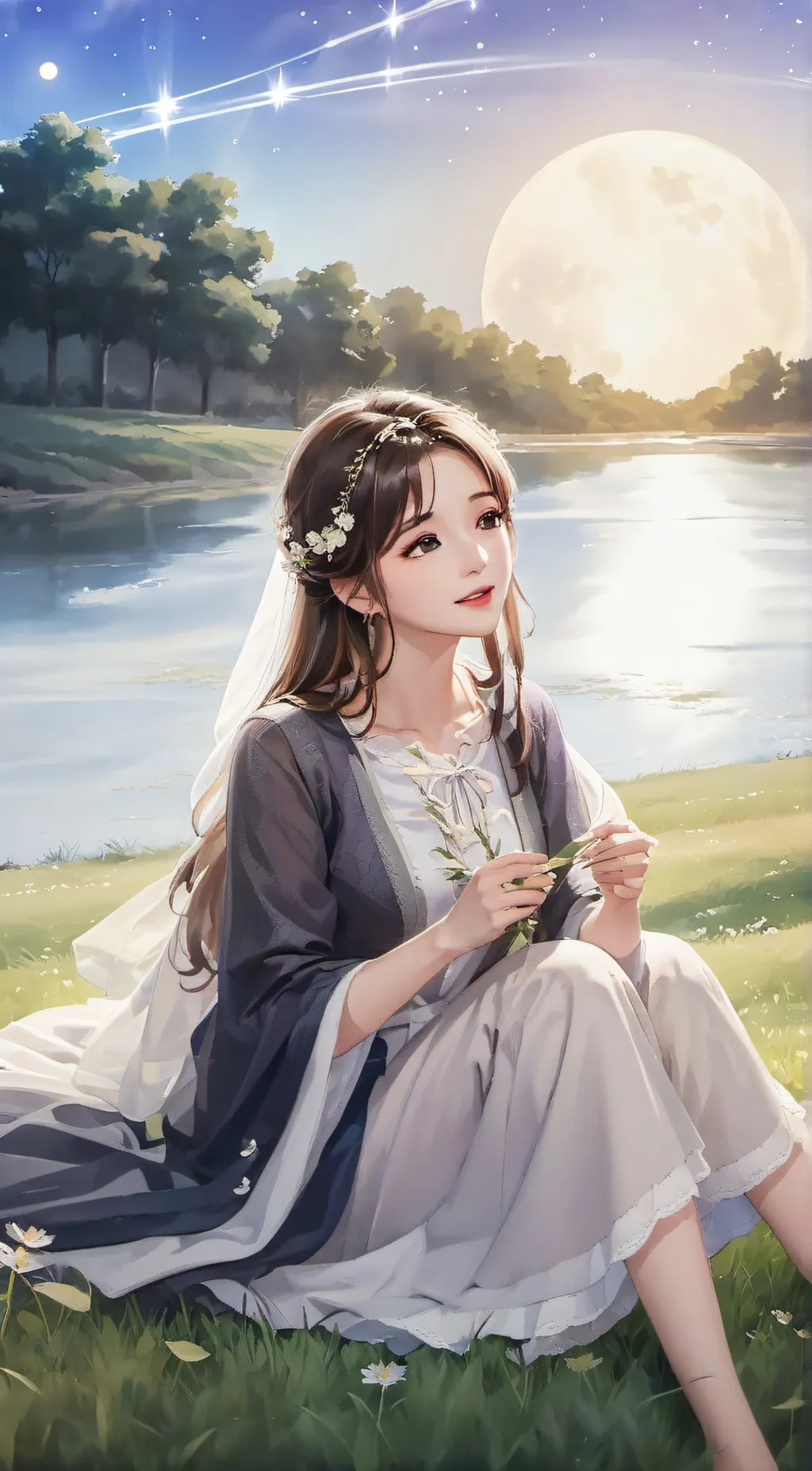 ai character: Luna background