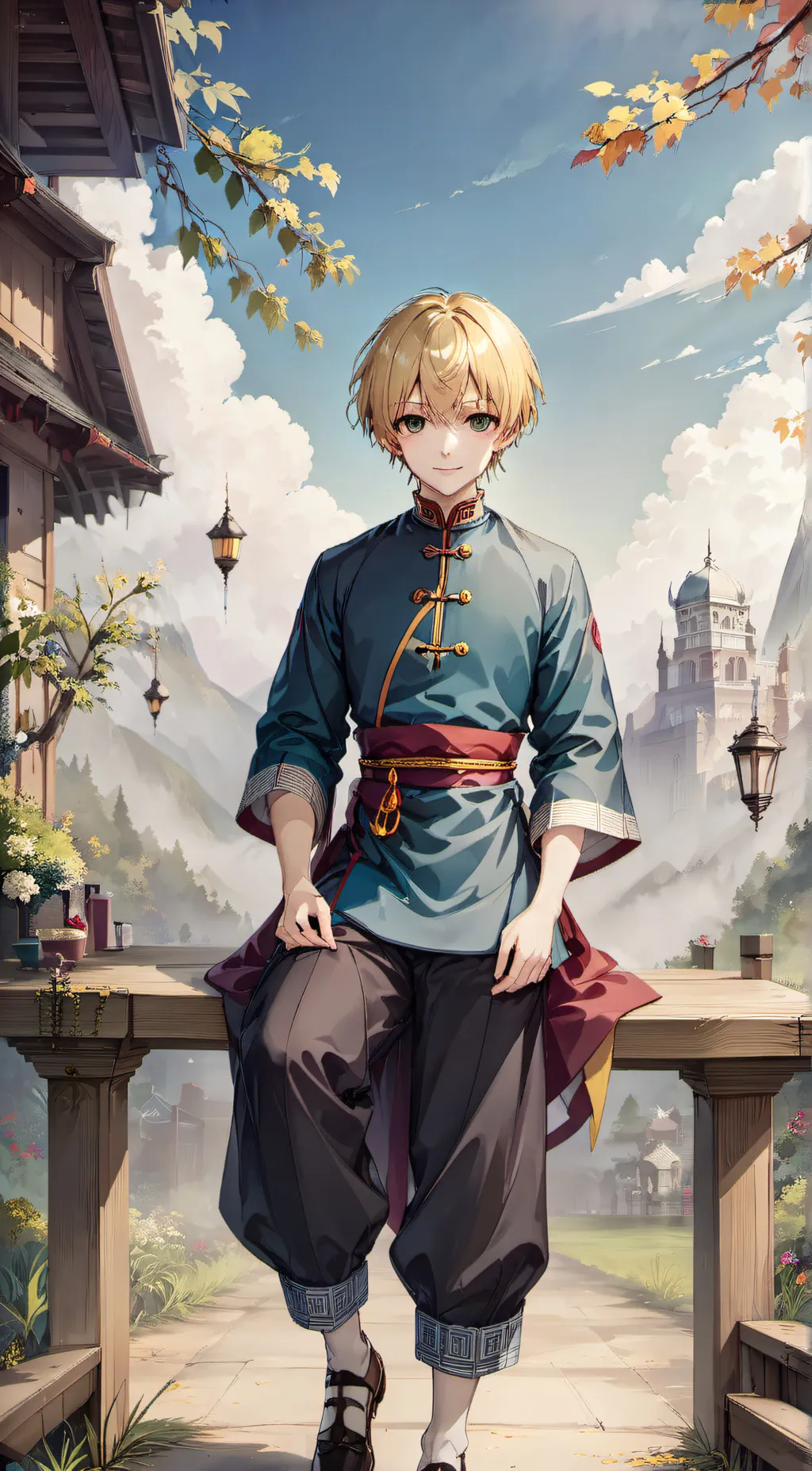 ai character: Kurapika Kurta background