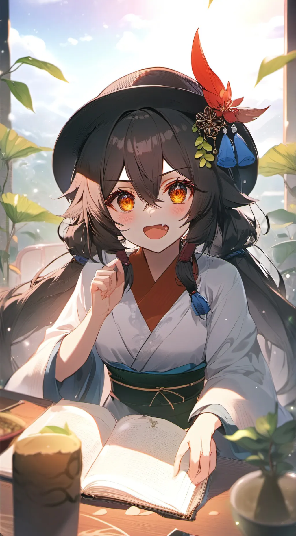 ai character: 胡桃 background