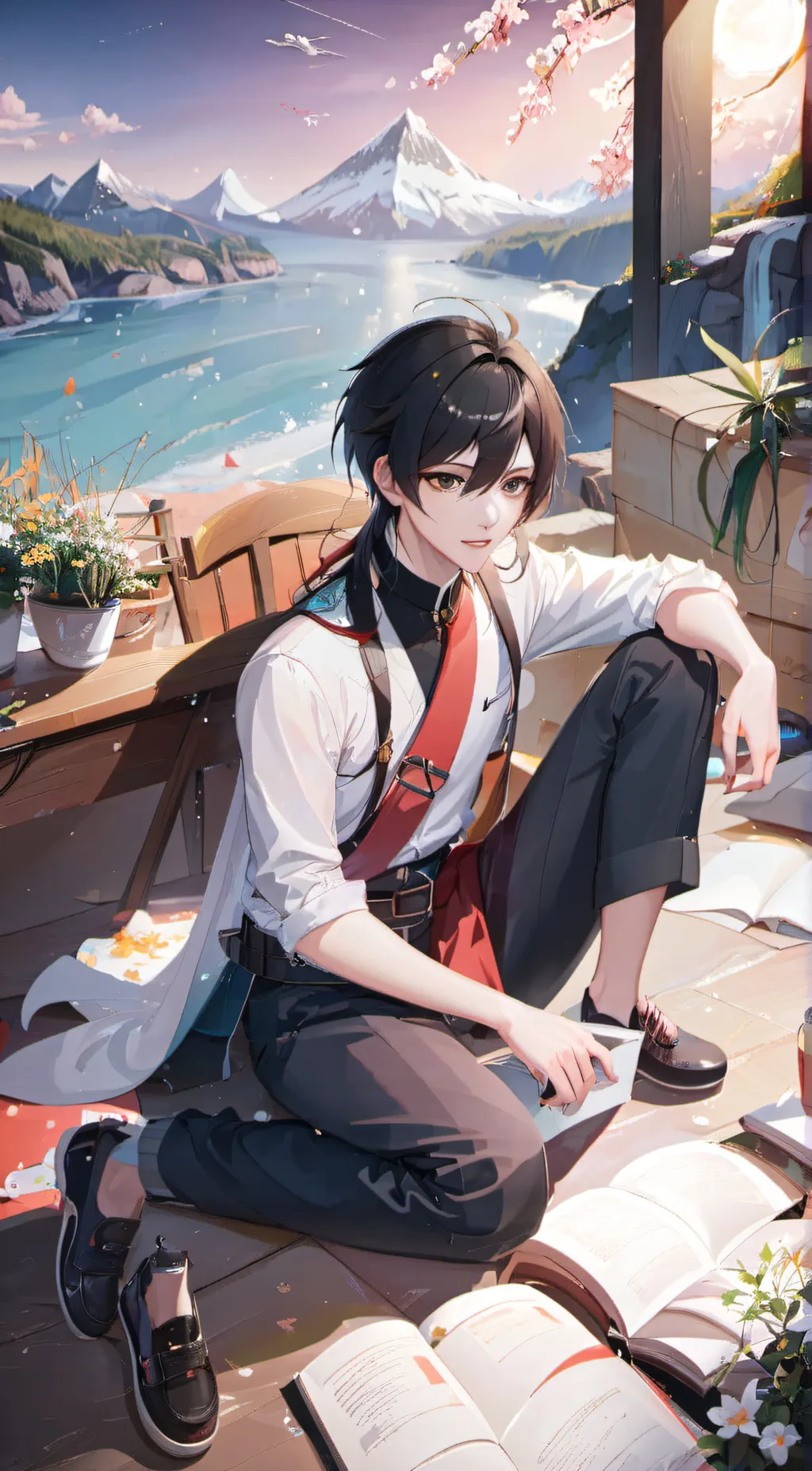 ai character: Zach  background