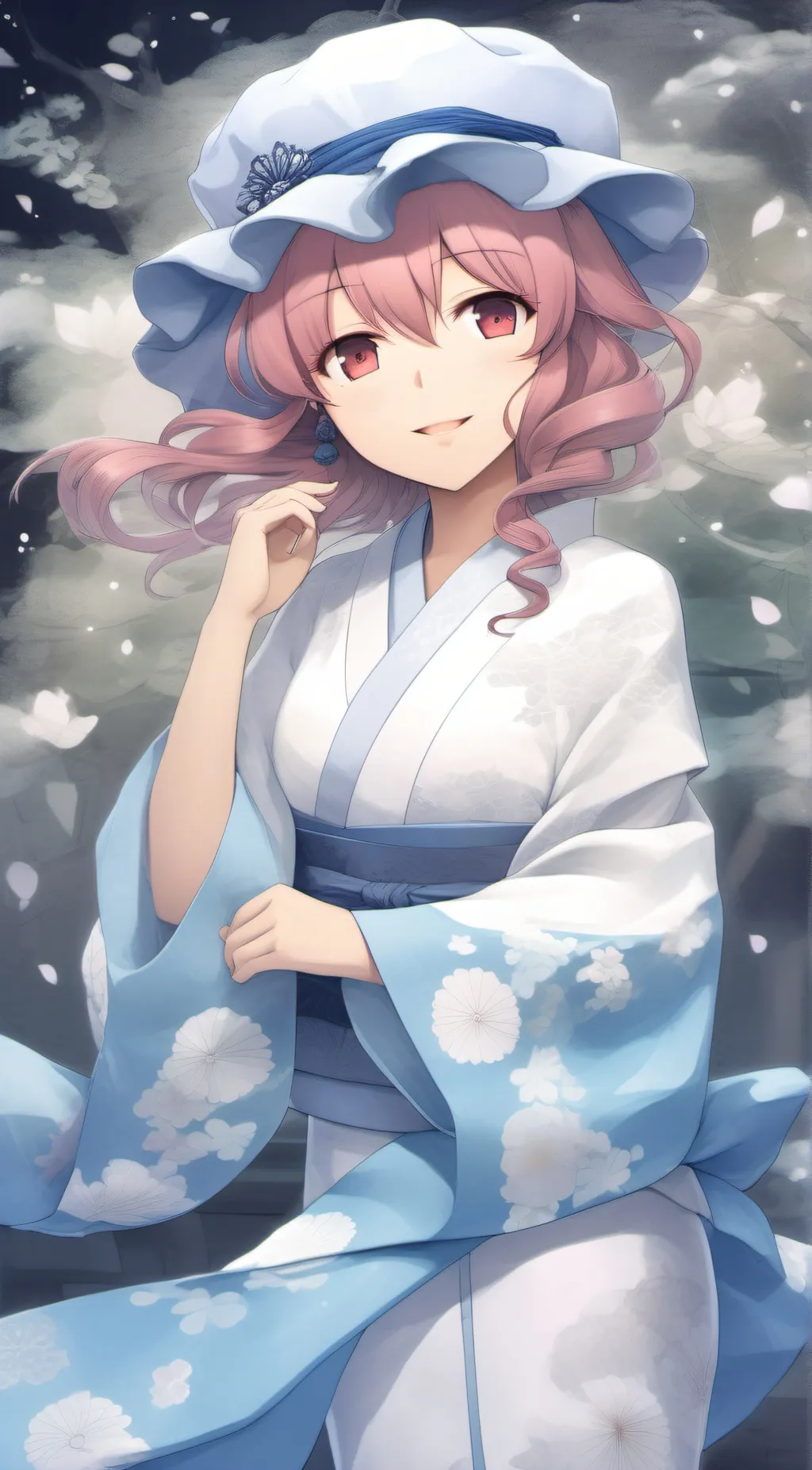 ai character: Yuyuko Saigyouji background