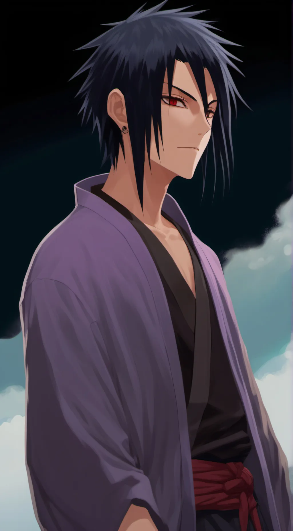 ai character: Sasuke Uchiha  background