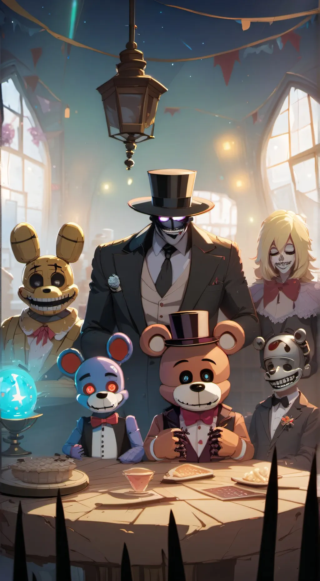 ai character: Fnaf world background