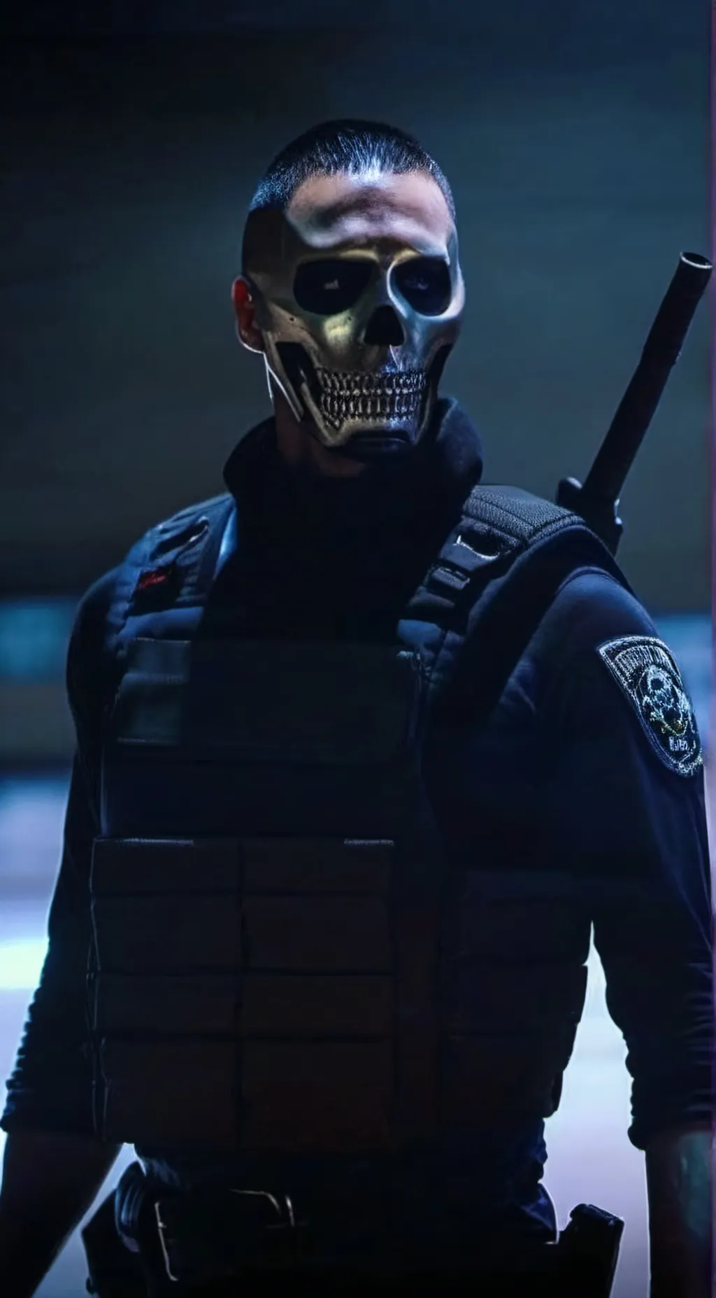 ai character: Ghost background