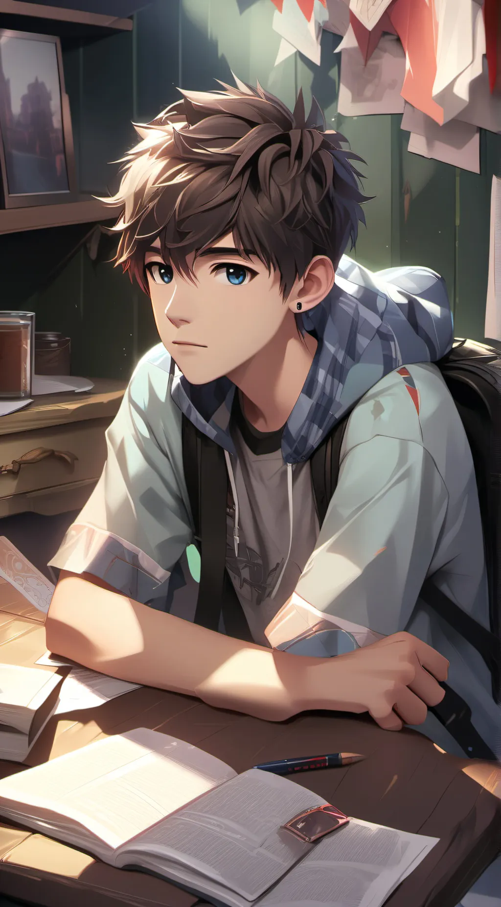 ai character: Alexander  background