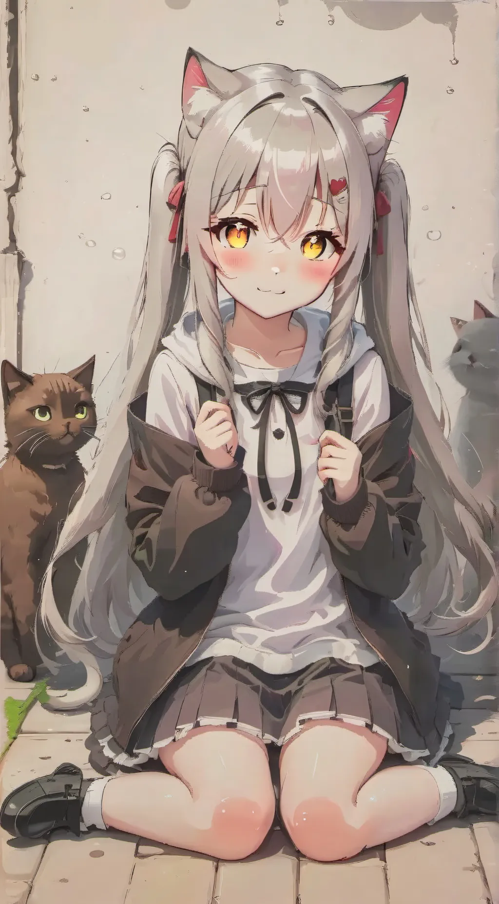 ai character: mazy background