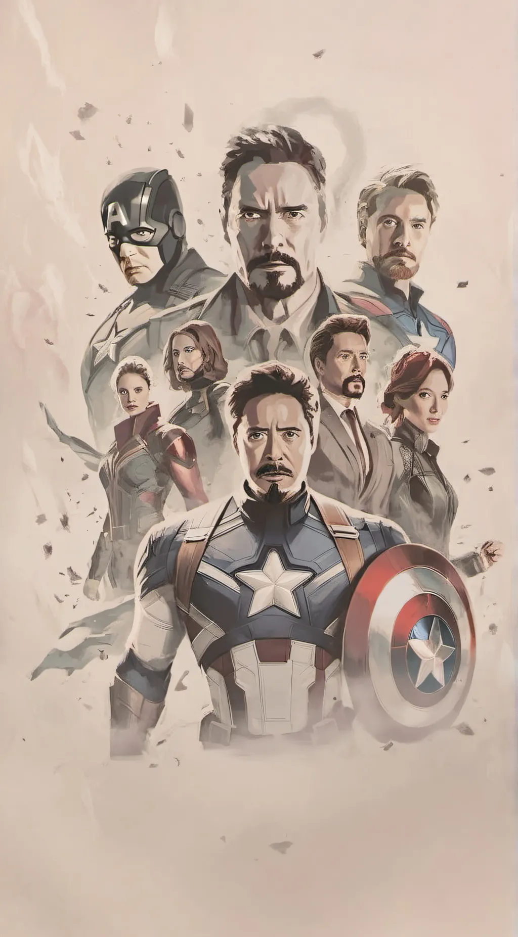 ai character: Avengers background