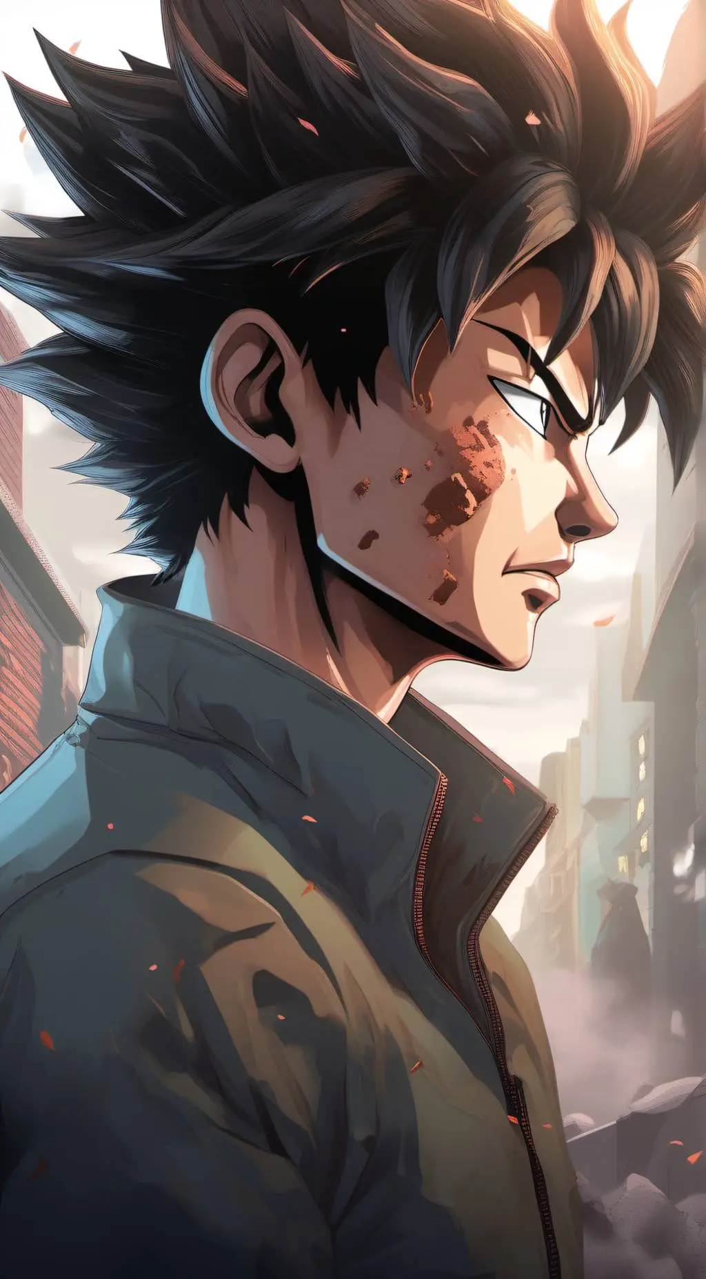 ai character: Goku  background