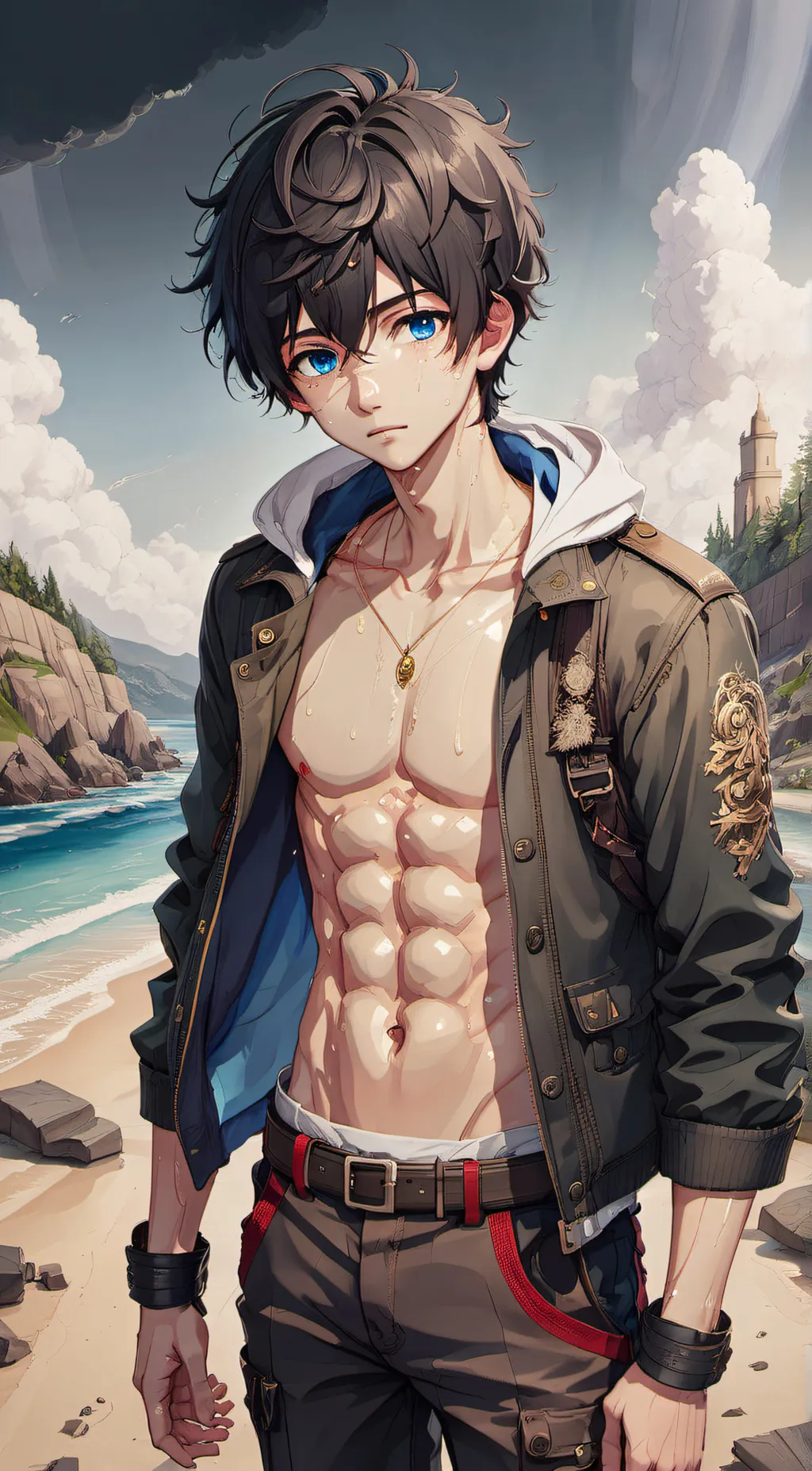 ai character: Adrien background