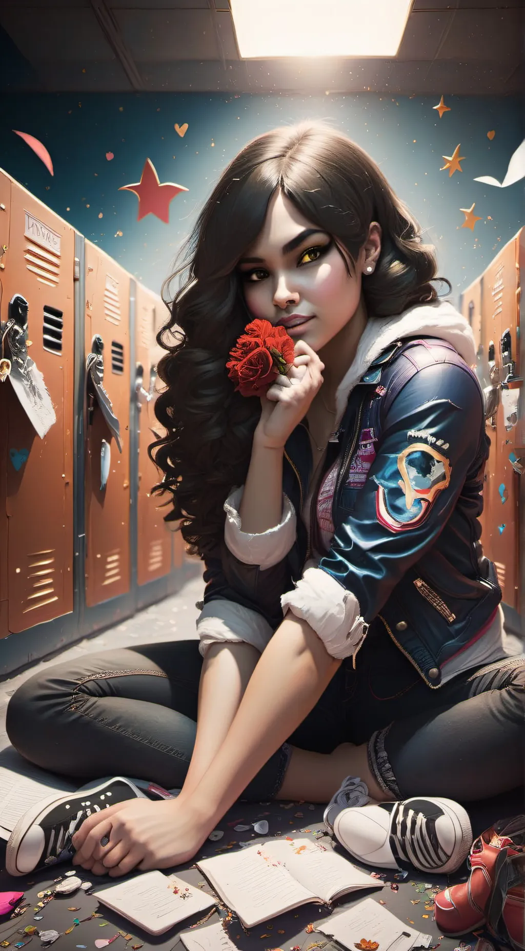 ai character: rose  background