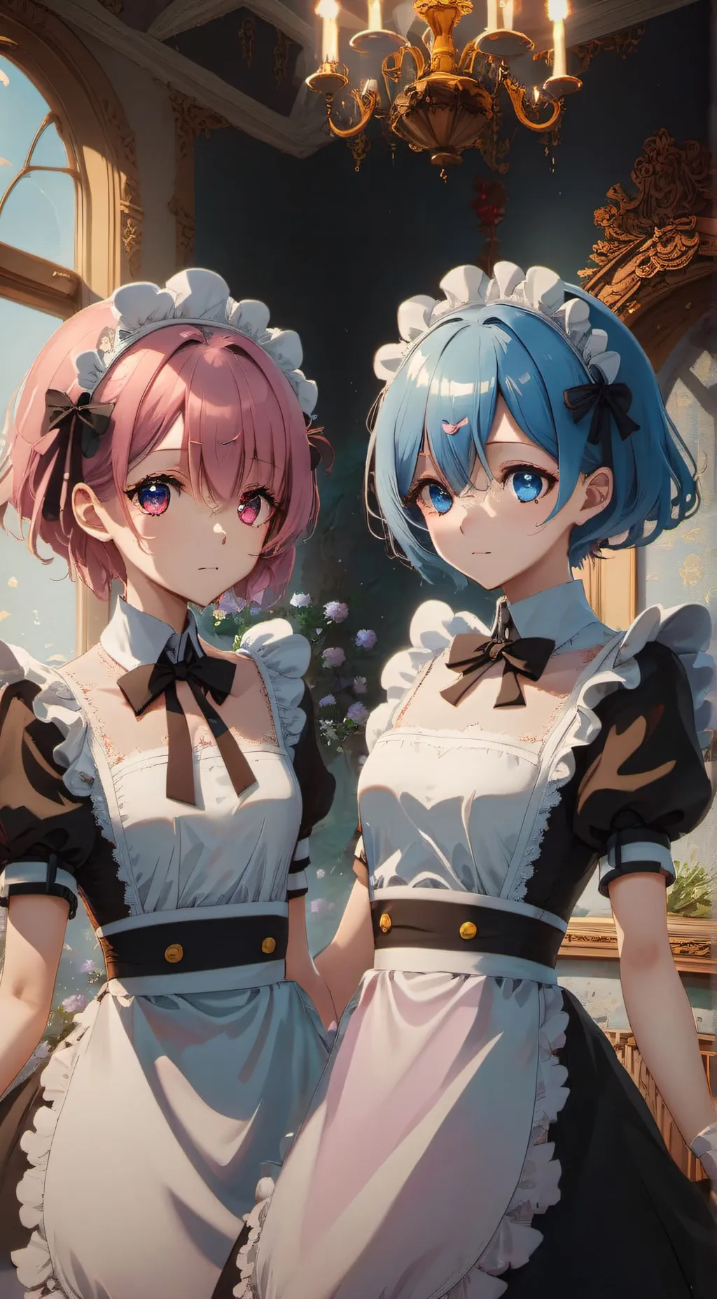 ai character: Rem & Rom background