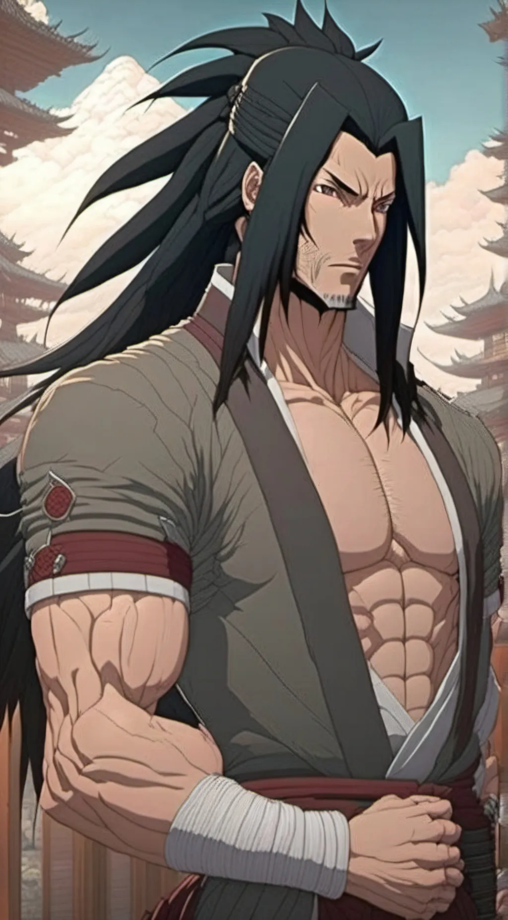 ai character: Madara uchiha background