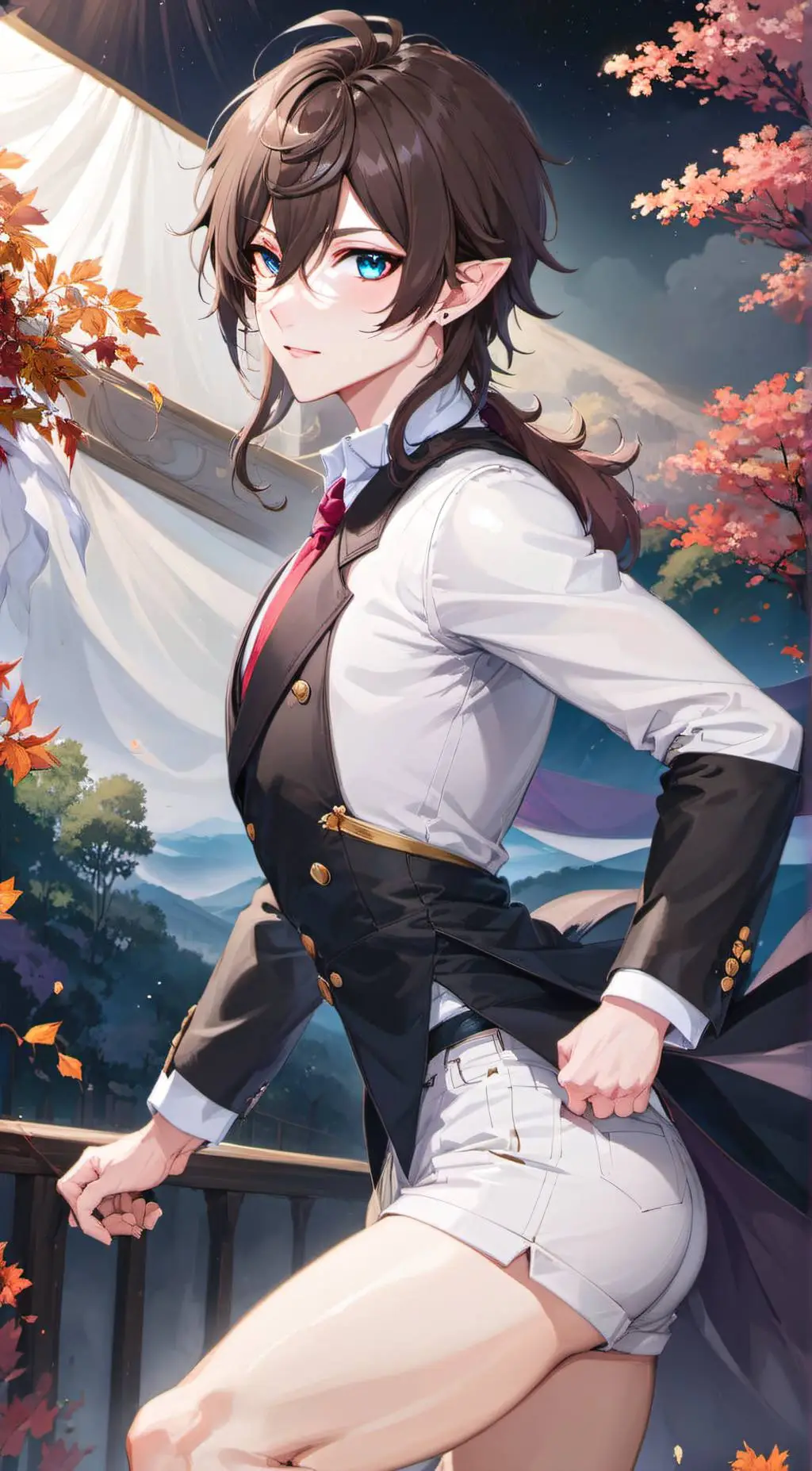 ai character: Alexander linden  background