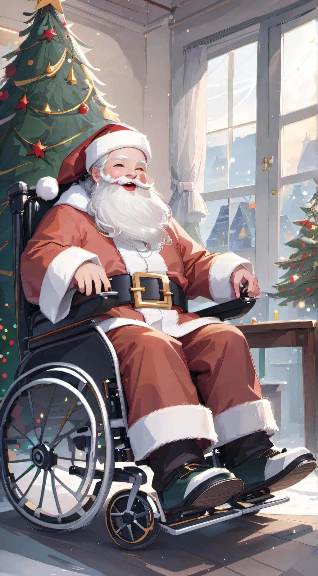 ai character: Samuel Claus background